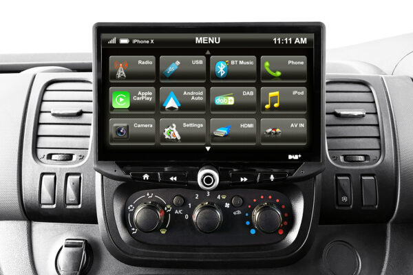 VAUXHALL VIVARO, NISSAN NV300 & RENAULT TRAFIC 10-INCH TOUCH SCREEN STEREO